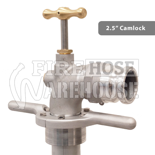 Aluminium Hydrant Standpipe 65mm (unmetered) with 2.5 inch Male Camlock outlet