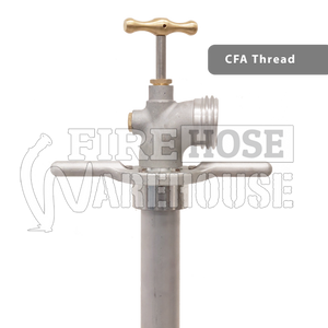 Aluminium Hydrant Standpipe 65mm (unmetered) with CFA, MFB, Storz, BSP or camlock outlet