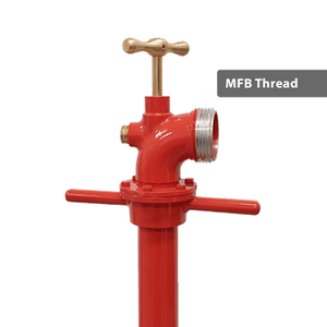 Aluminium Hydrant Standpipe 65mm (unmetered) with CFA, MFB, Storz, BSP or camlock outlet